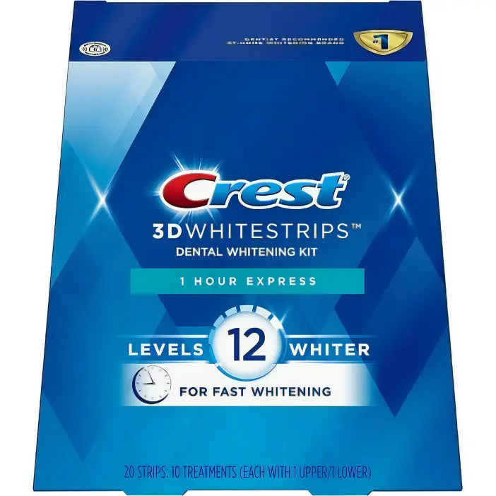 Crest 3D white strips 1 hour express level 12