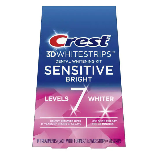 Crest 3D white strips sensitive bright level 7